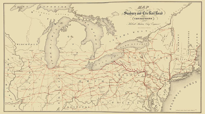 Picture of SUNBURY AND ERIE RAILROAD - SIBELL 1850