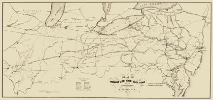 Picture of SUNBURY AND ERIE RAILROAD - MCLAUGHLIN 1854