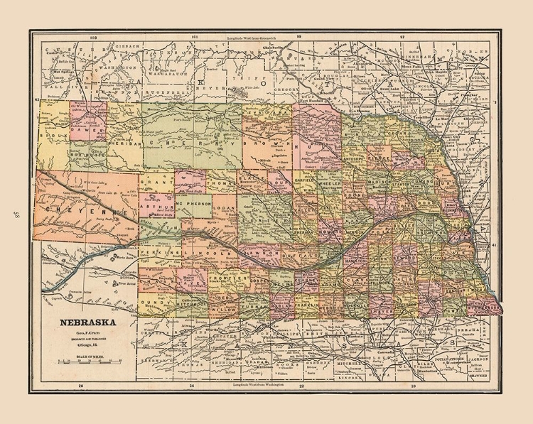 Picture of NEBRASKA - CRAM 1888