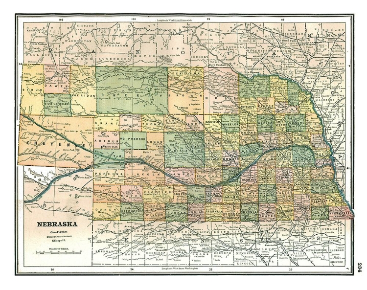 Picture of NEBRASKA - JOHNSON 1888