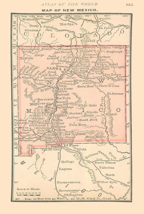 Picture of NEW MEXICO - ALDEN 1886