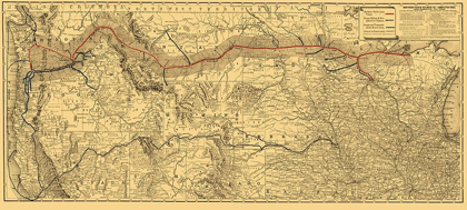 Picture of NORTHERN PACIFIC RAILROAD - RAND MCNALLY 1882
