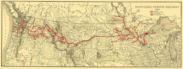 Picture of NORTHERN PACIFIC RAILWAY - POATES 1900