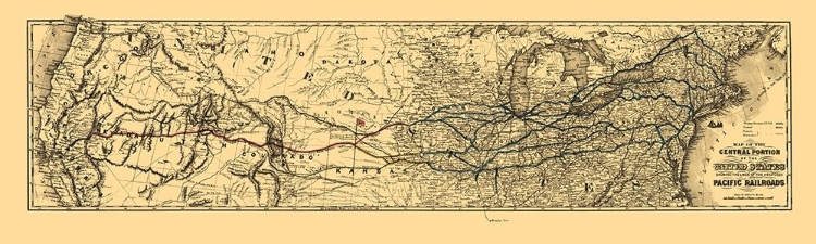 Picture of PROPOSED CENTRAL UNITED STATES TO PACIFIC 1850