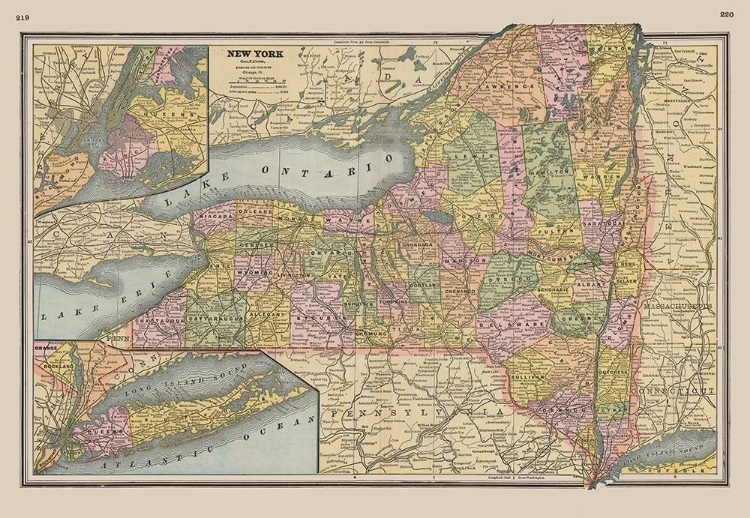 Picture of NEW YORK - JOHNSON 1888