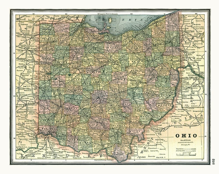 Picture of OHIO - JOHNSON 1888
