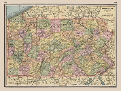 Picture of PENNSYLVANIA - JOHNSON 1888