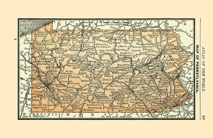 Picture of PENNSYLVANIA - ALDEN 1886