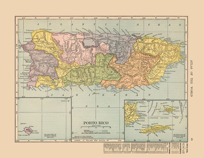 Picture of CENTRAL AMERICA PUERTO RICO - HAMMOND 1910