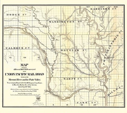 Picture of UNION PACIFIC, MISSOURI RIVER, PLATTE VALLEY -