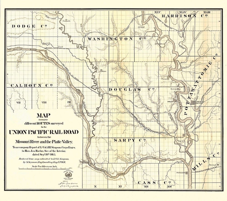 Picture of UNION PACIFIC, MISSOURI RIVER, PLATTE VALLEY -