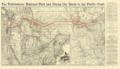 Picture of NORTHERN PACIFIC RAILROAD, YELLOWSTONE ROUTE 1897