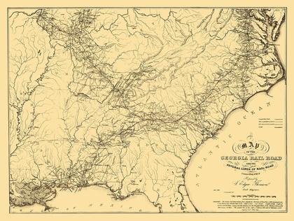 Picture of GEORGIA RAILROAD - THOMPSON 1839