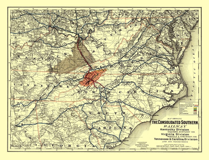 Picture of NORFOLK AND CINCINNATI RAILROAD - COLTON 1883