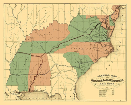 Picture of ORANGE AND ALEXANDRIA RAILROAD - ACKERMAN 1851