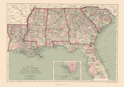 Picture of UNITED STATES SOUTHEASTERN - WILLIAMS 1873