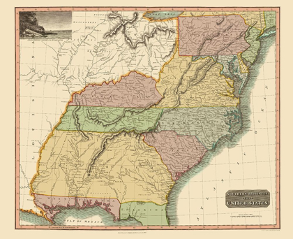 Picture of SOUTHEASTERN UNITED STATES - THOMSON 1817