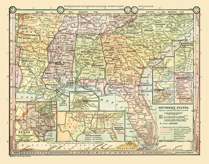 Picture of SOUTHERN STATES - MONTEITH 1882