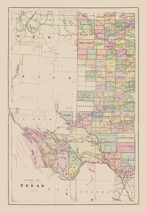 Picture of WESTERN TEXAS - CRAM 1892
