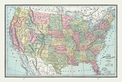 Picture of UNITED STATES - CRAM 1888