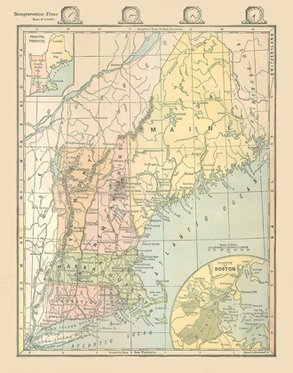 Picture of NORTHEAST UNITED STATES - MONTEITH 1882