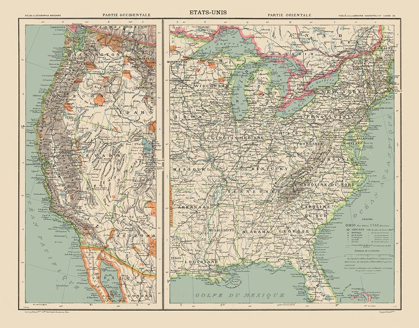 Picture of WEST AND EAST UNITED STATES - SCHRADER 1908