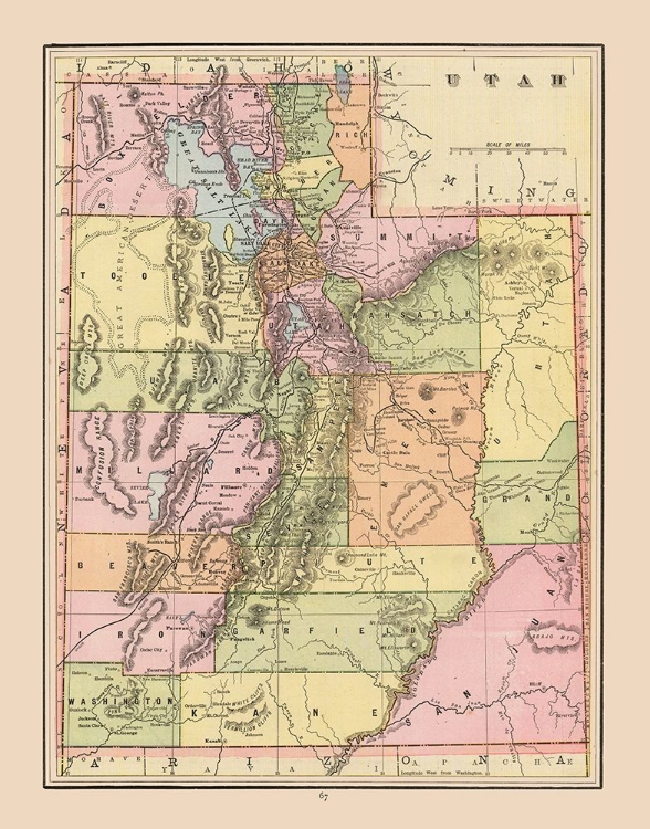 Picture of UTAH - CRAM 1892