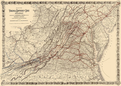 Picture of VIRGINIA, KENTUCKY AND OHIO RAILROAD 1881