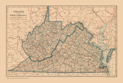 Picture of VIRGINIA, WEST VIRGINIA - REYNOLD 1921
