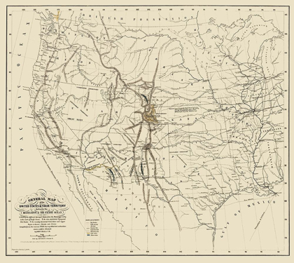 Picture of UNITED STATES AND TERRITORIES WEST OF MISSISSIPPI