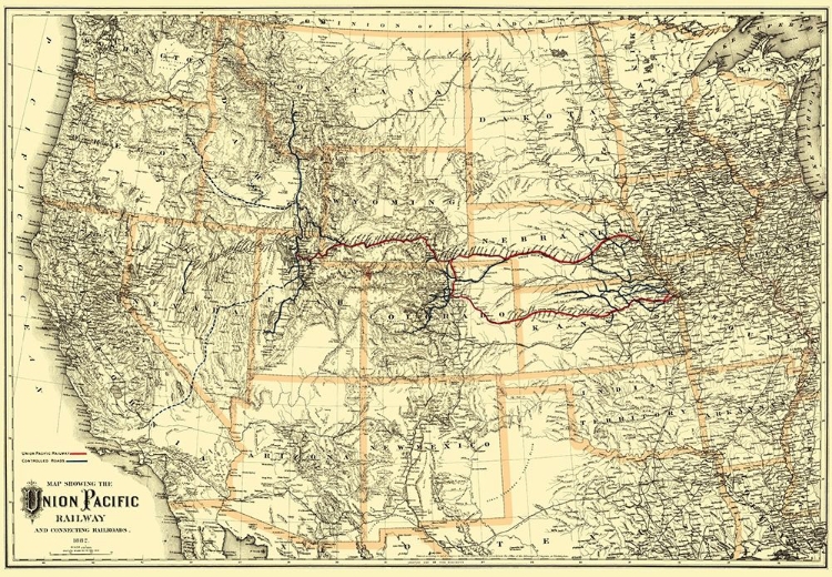 Picture of UNION PACIFIC RAILWAY - COLTON 1882