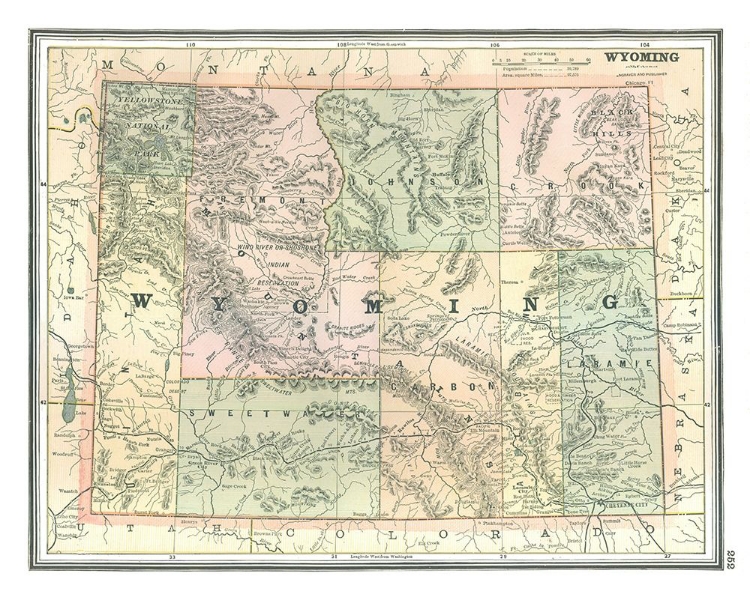 Picture of WYOMING - JOHNSON 1888