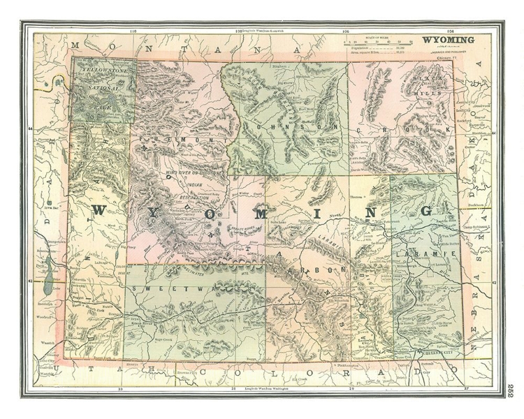 Picture of WYOMING - JOHNSON 1888