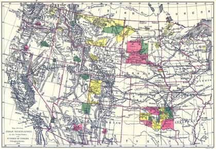 Picture of INDIAN RESERVATIONS IN THE UNITED STATES - 1898