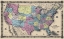 Picture of US WITH MILITARY STATIONS, FORTS - COLTON 1861