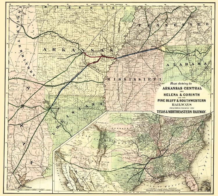 Picture of TEXAS AND NORTHEASTERN RAILWAY - COLTON 1872