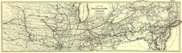 Picture of IOWA AND MISSOURI STATE LINE RAILROAD 1868