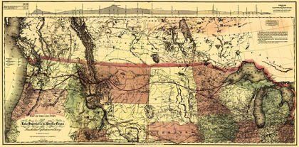 Picture of NORTHERN PACIFIC, LAKE SUPERIOR TO PACIFIC 1868
