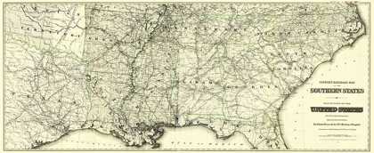 Picture of UNITED STATES SOUTHERN RAILROADS - COLTON 1883