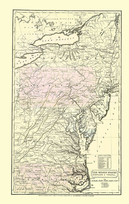 Picture of EASTERN UNITED STATES - HUNTINGTON 1830