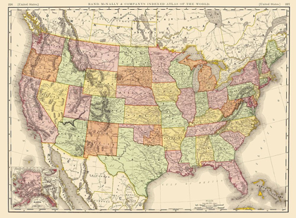 Picture of UNITED STATES OF AMERICA - RAND MCNALLY 1897