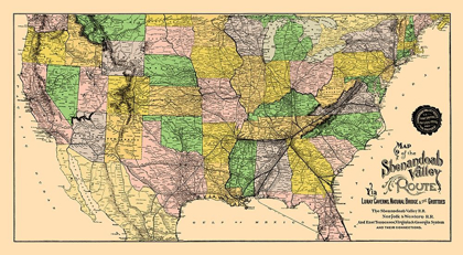 Picture of SHENANDOAH VALLEY ROUTE - MATTHEWS 1890