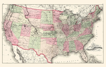 Picture of UNITED STATES RAILROADS - HITCHCOCK 1877