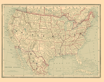 Picture of UNITED STATES - CRAM 1889