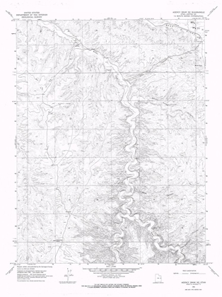 Picture of AGENCY DRAW UTAH QUAD - USGS 1966