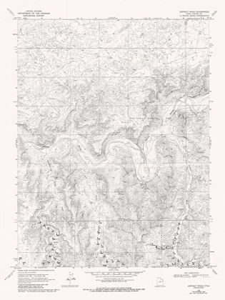 Picture of ASPHALT WASH UTAH QUAD - USGS 1968