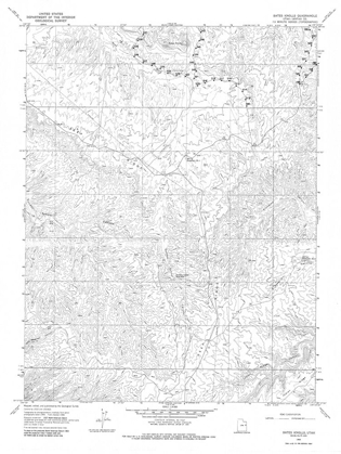 Picture of BATES KNOLLS UTAH QUAD - USGS 1966