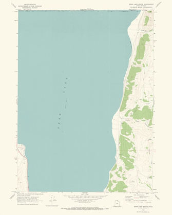 Picture of SOUTH BEAR LAKE UTAH QUAD - USGS 1969