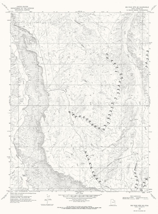 Picture of BIG PACK MOUNTAIN UTAH QUAD - USGS 1968