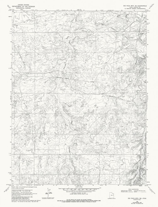 Picture of NORTH EAST BIG PACK MOUNTAIN UTAH QUAD - USGS 1968